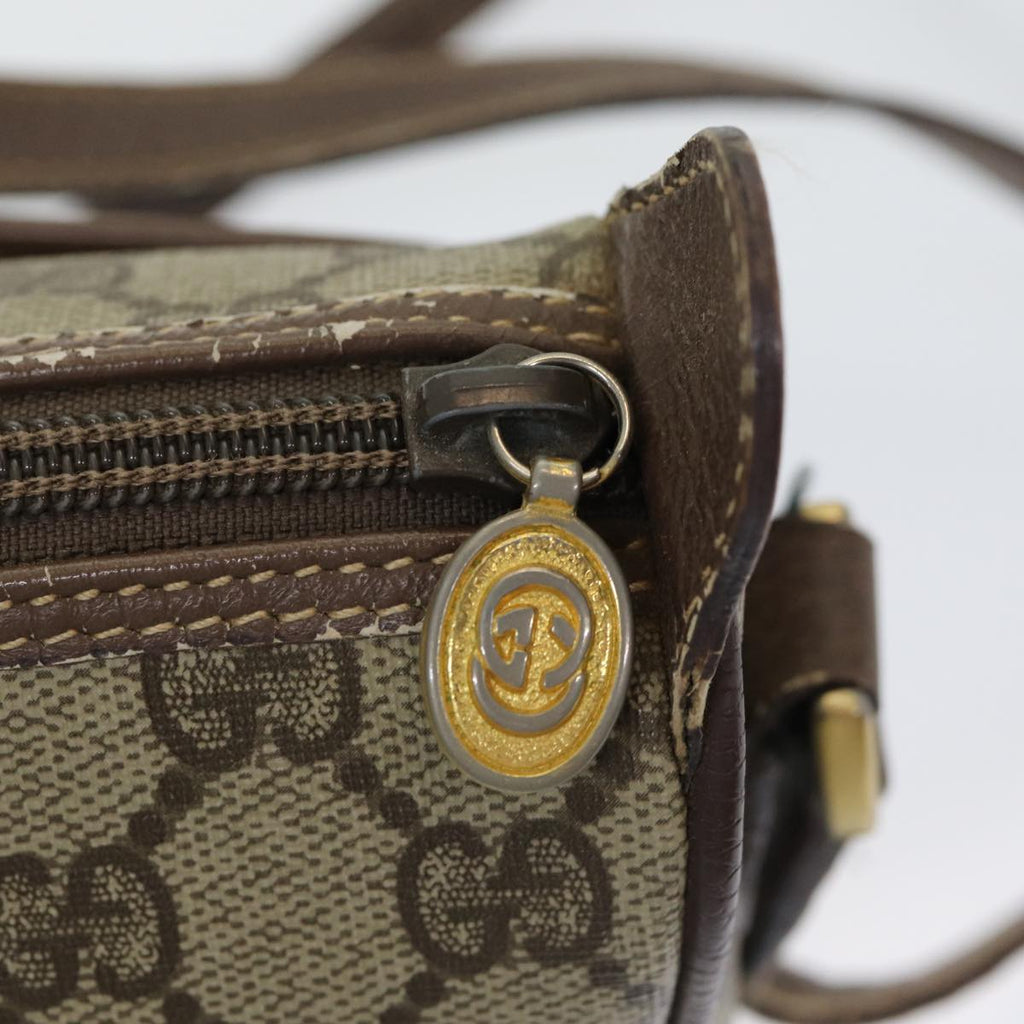 GUCCI GG Supreme Web Sherry Line Shoulder Bag PVC Beige 001 754 6177 84567