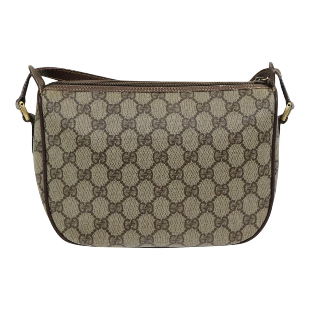 GUCCI GG Supreme Web Sherry Line Shoulder Bag PVC Beige 001 754 6177 84567