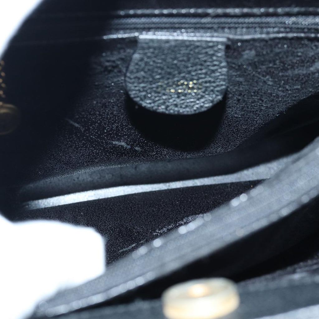 GUCCI Bamboo Hand Bag Suede Black Gold 02 123 0260 84570