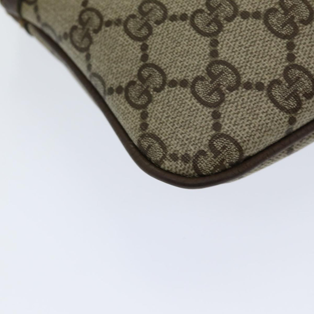 GUCCI GG Supreme Web Sherry Line Shoulder Bag PVC Beige 904 02 047 84571