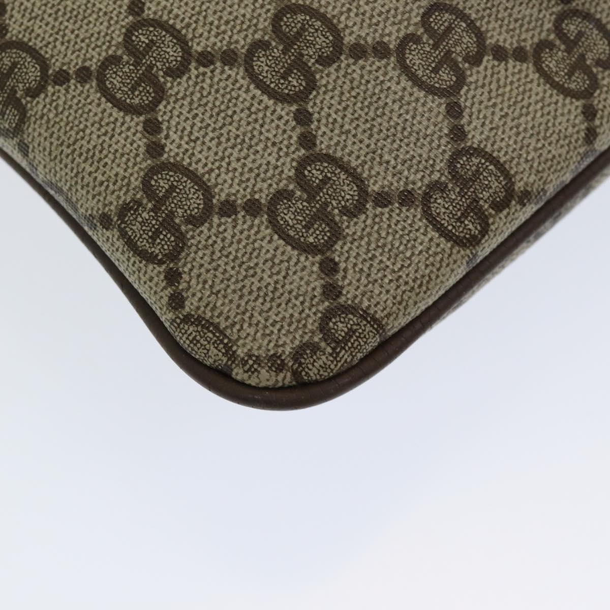 GUCCI GG Supreme Web Sherry Line Shoulder Bag PVC Beige 904 02 047 84571