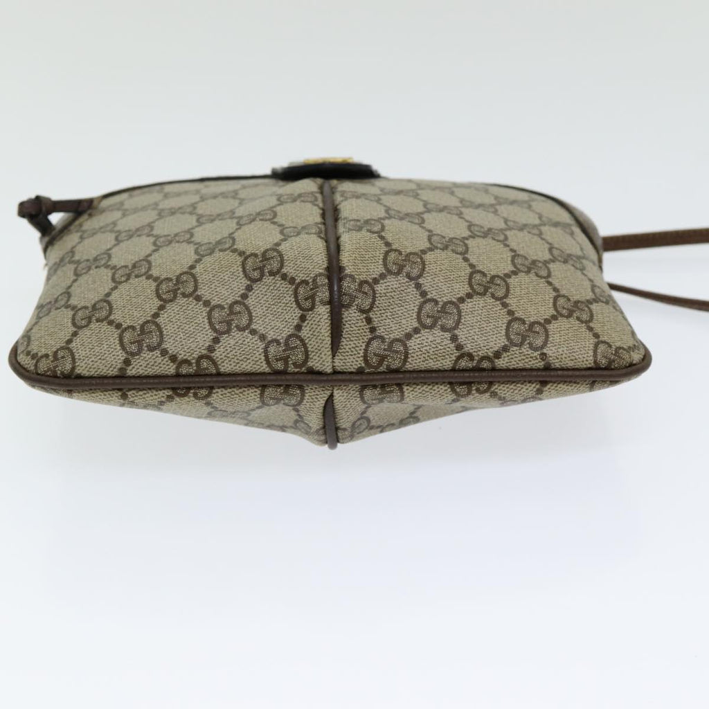 GUCCI GG Supreme Web Sherry Line Shoulder Bag PVC Beige 904 02 047 84571