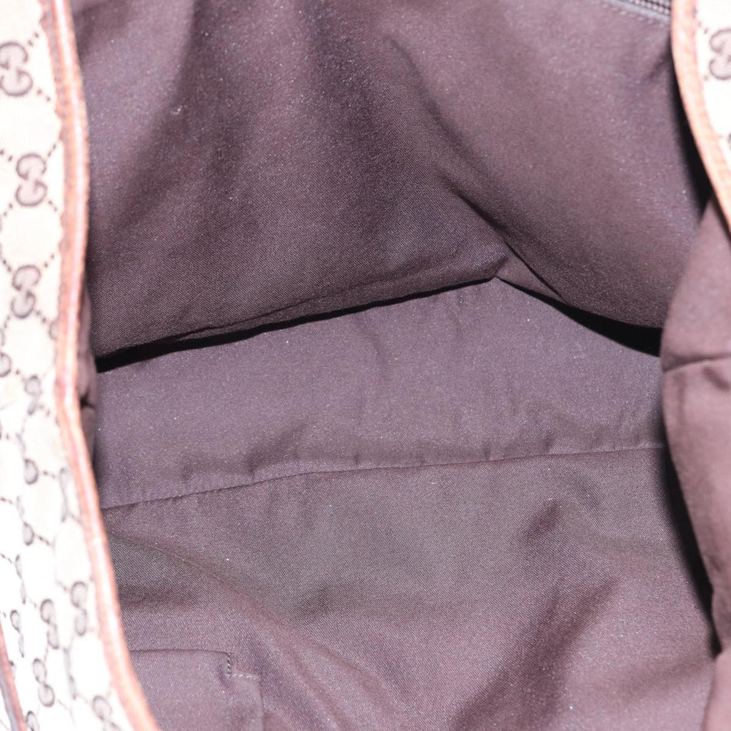 GUCCI GG Canvas Tote Bag Beige Brown 153238 84604