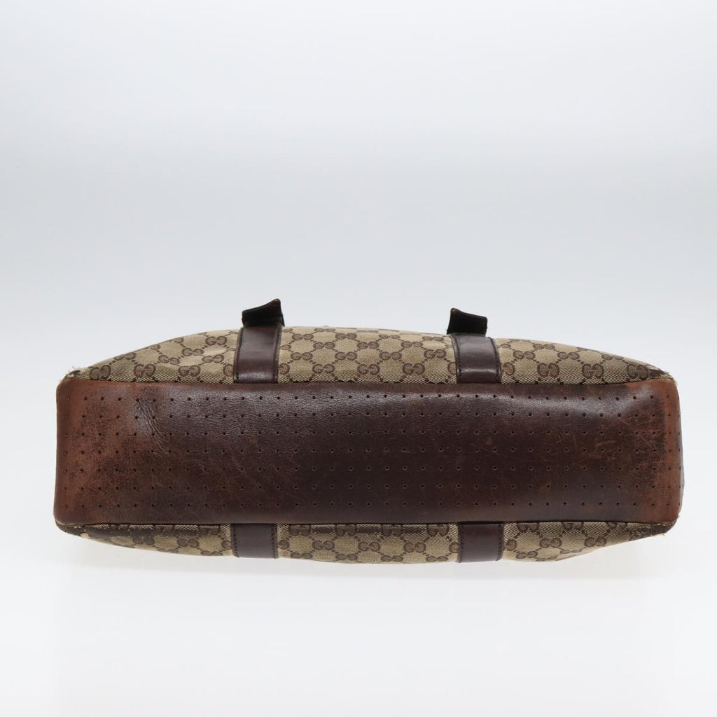 GUCCI GG Canvas Tote Bag Beige Brown 153238 84604