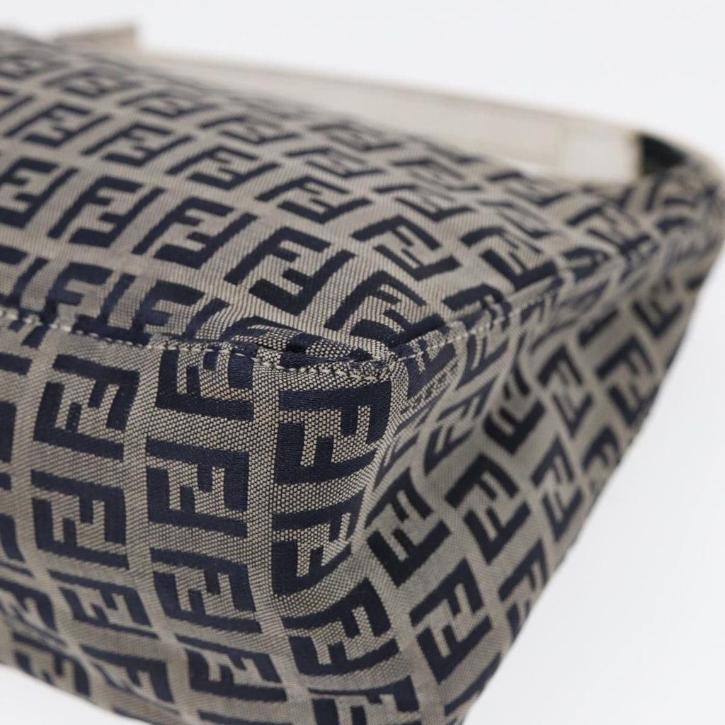 FENDI Zucchino Canvas Accessory Pouch Navy 84615