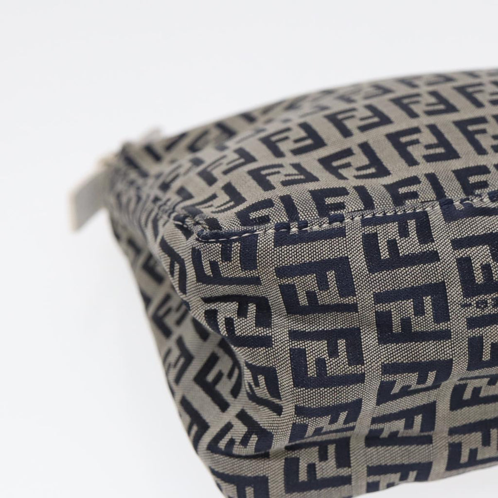 FENDI Zucchino Canvas Accessory Pouch Navy 84615