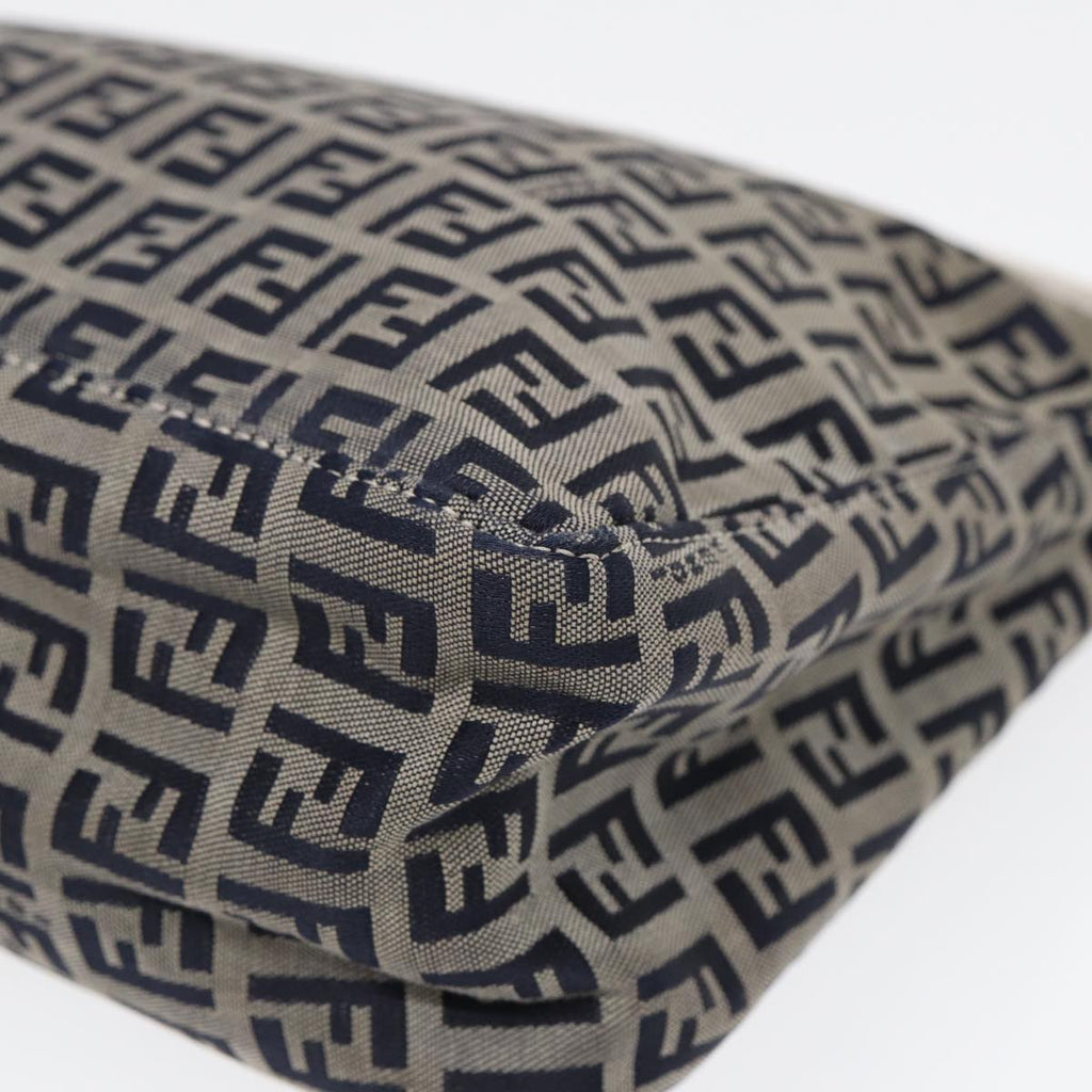 FENDI Zucchino Canvas Accessory Pouch Navy 84615