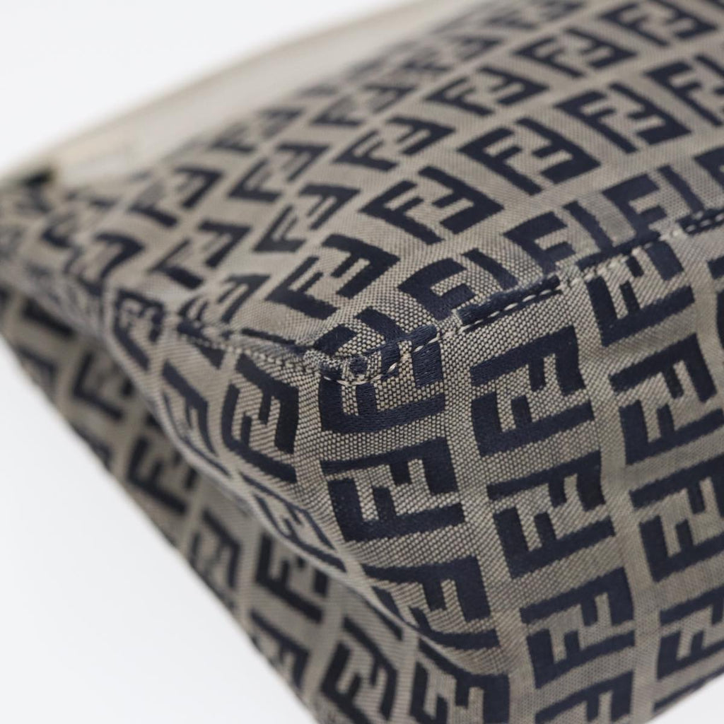 FENDI Zucchino Canvas Accessory Pouch Navy 84615