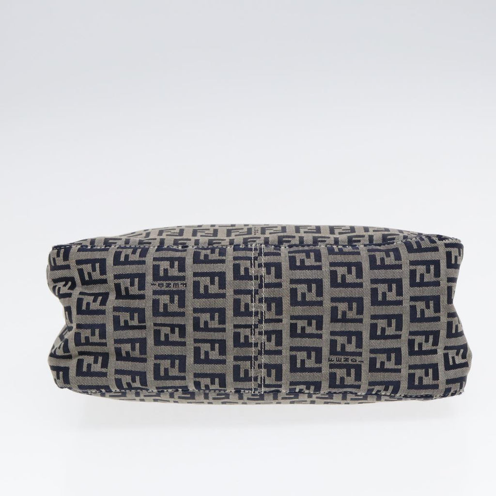 FENDI Zucchino Canvas Accessory Pouch Navy 84615