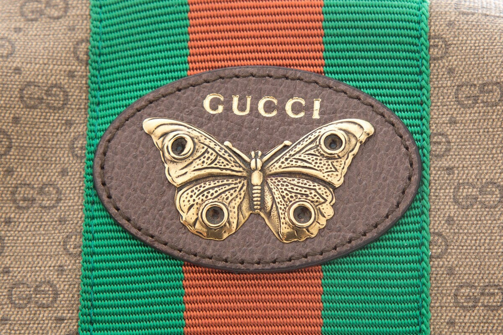 Gucci Brown Mini Vintage GG Supreme Monogram Cross-Body