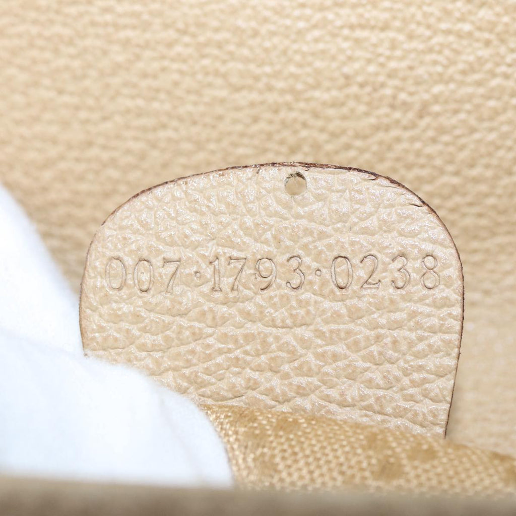 GUCCI Bamboo Hand Bag Suede 2way Beige Gold 007 1793 0238 84637