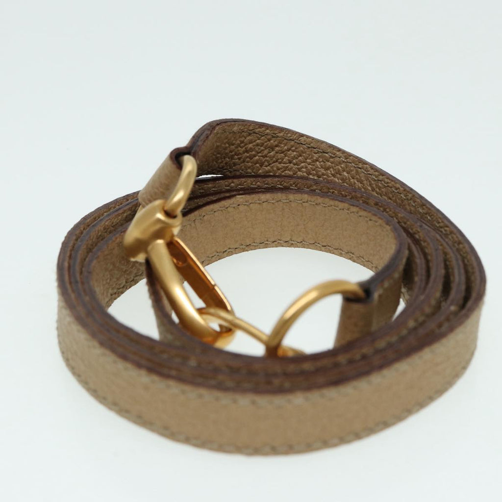 GUCCI Bamboo Hand Bag Suede 2way Beige Gold 007 1793 0238 84637