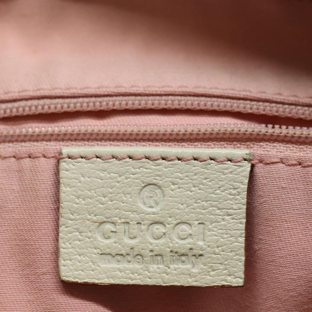 GUCCI GG Canvas Shoulder Bag Pink Gold 131326 84659