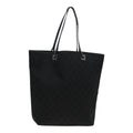 GUCCI GG Canvas Tote Bag Silver Black 31243 84661