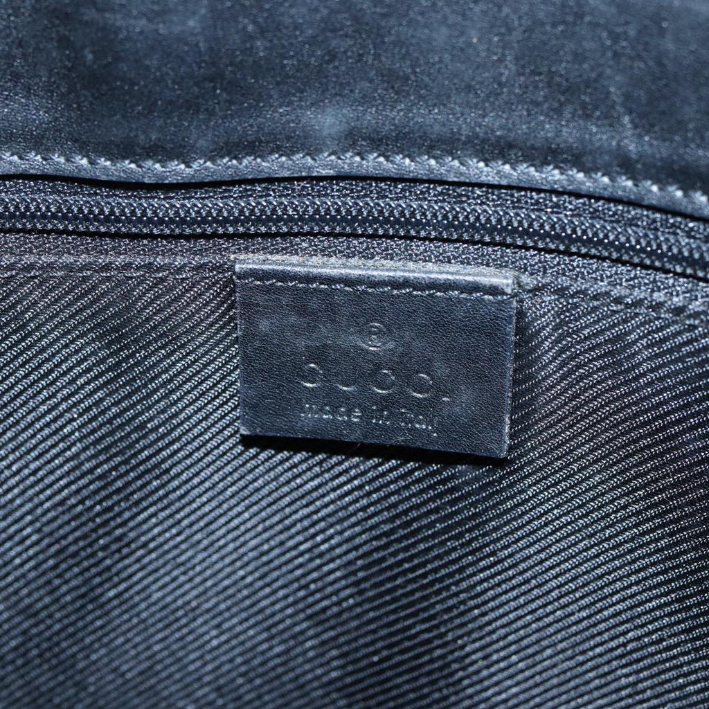 GUCCI GG Canvas Tote Bag Silver Black 31243 84661