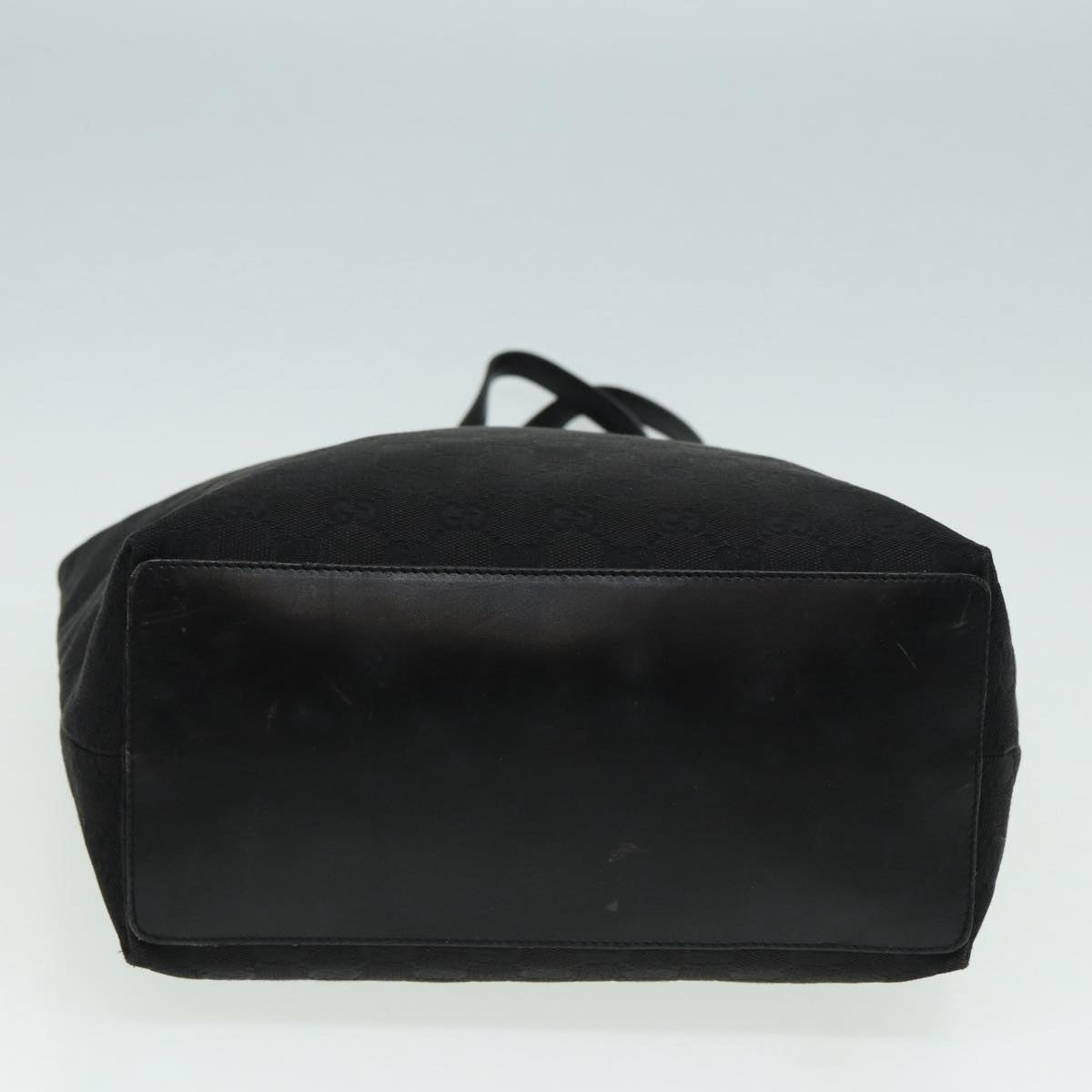 GUCCI GG Canvas Tote Bag Silver Black 31243 84661