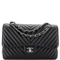 CHANEL Classic Double Flap Bag Chevron Caviar Jumbo