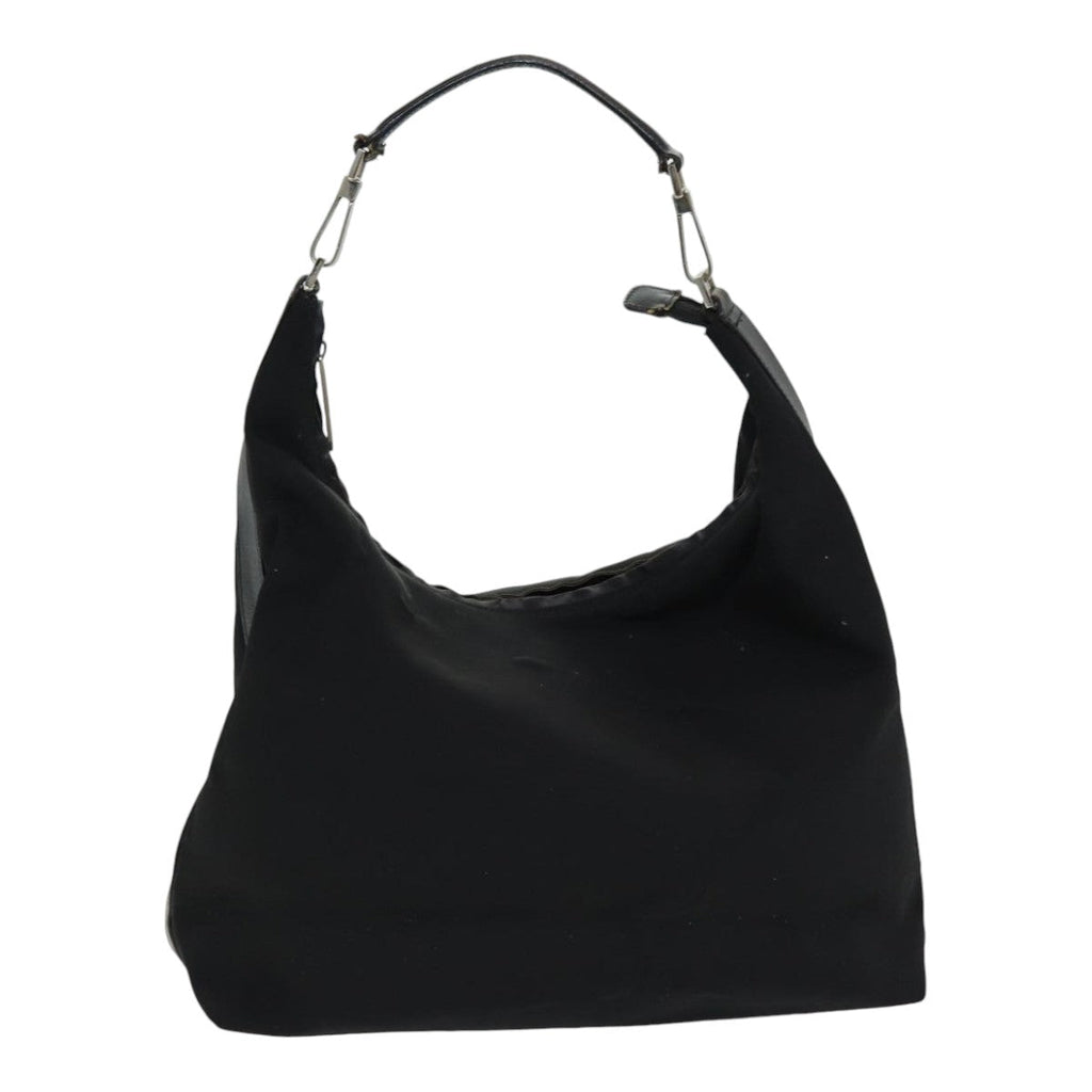 GUCCI Shoulder Bag Canvas Black Silver 001 2113 1955 84672