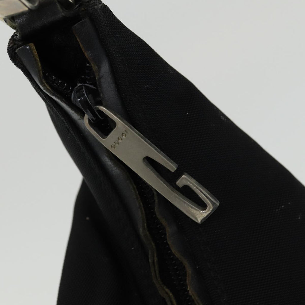 GUCCI Shoulder Bag Canvas Black Silver 001 2113 1955 84672