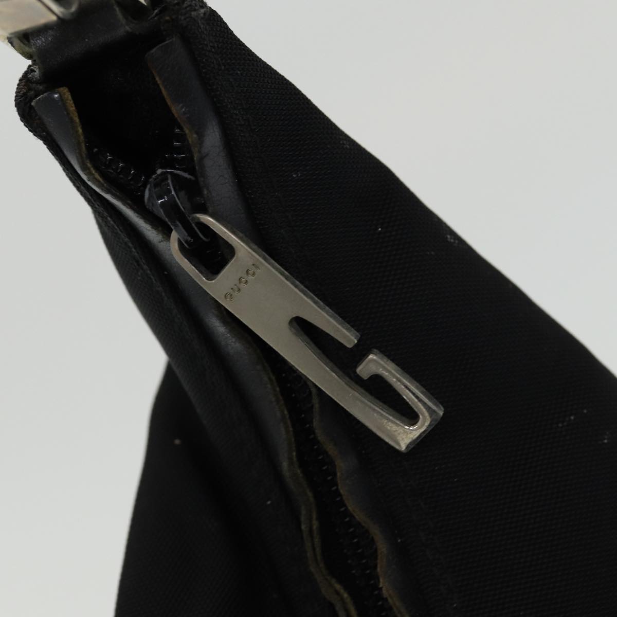 GUCCI Shoulder Bag Canvas Black Silver 001 2113 1955 84672