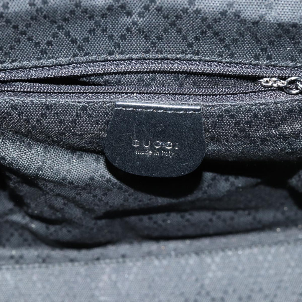 GUCCI Shoulder Bag Canvas Black Silver 001 2113 1955 84672