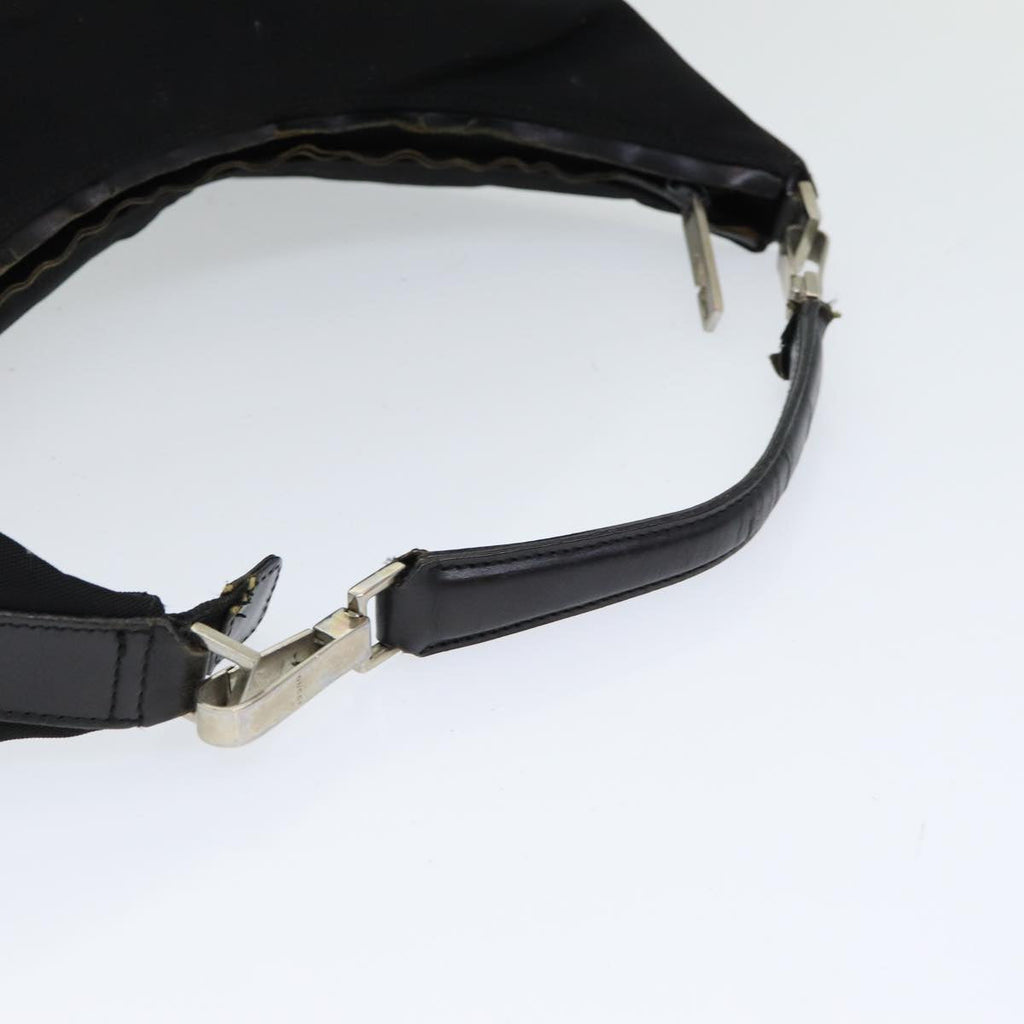GUCCI Shoulder Bag Canvas Black Silver 001 2113 1955 84672