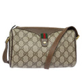 GUCCI GG Supreme Web Sherry Line Shoulder Bag PVC Beige Red 89 02 018 84751