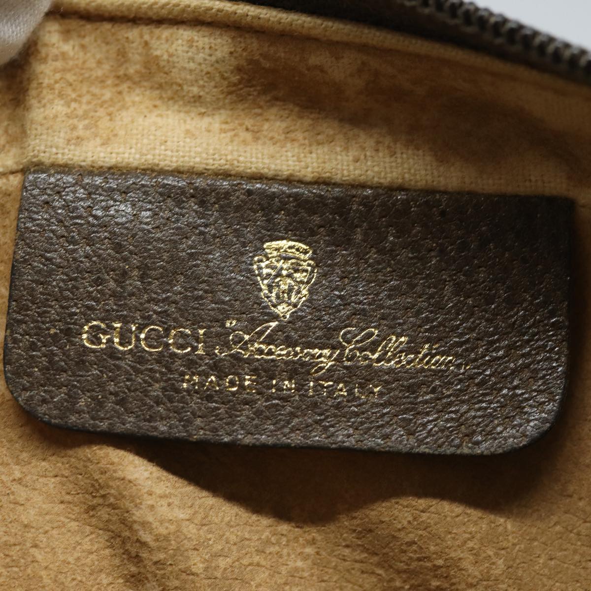 GUCCI GG Supreme Web Sherry Line Shoulder Bag PVC Beige Red 32 02 004 84752