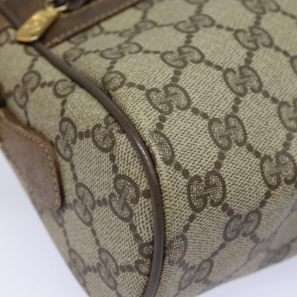 GUCCI GG Supreme Web Sherry Line Shoulder Bag PVC Beige Red 56 02 005 84754