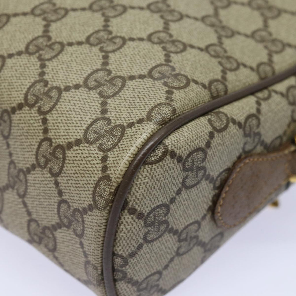 GUCCI GG Supreme Web Sherry Line Shoulder Bag PVC Beige Red 56 02 005 84754