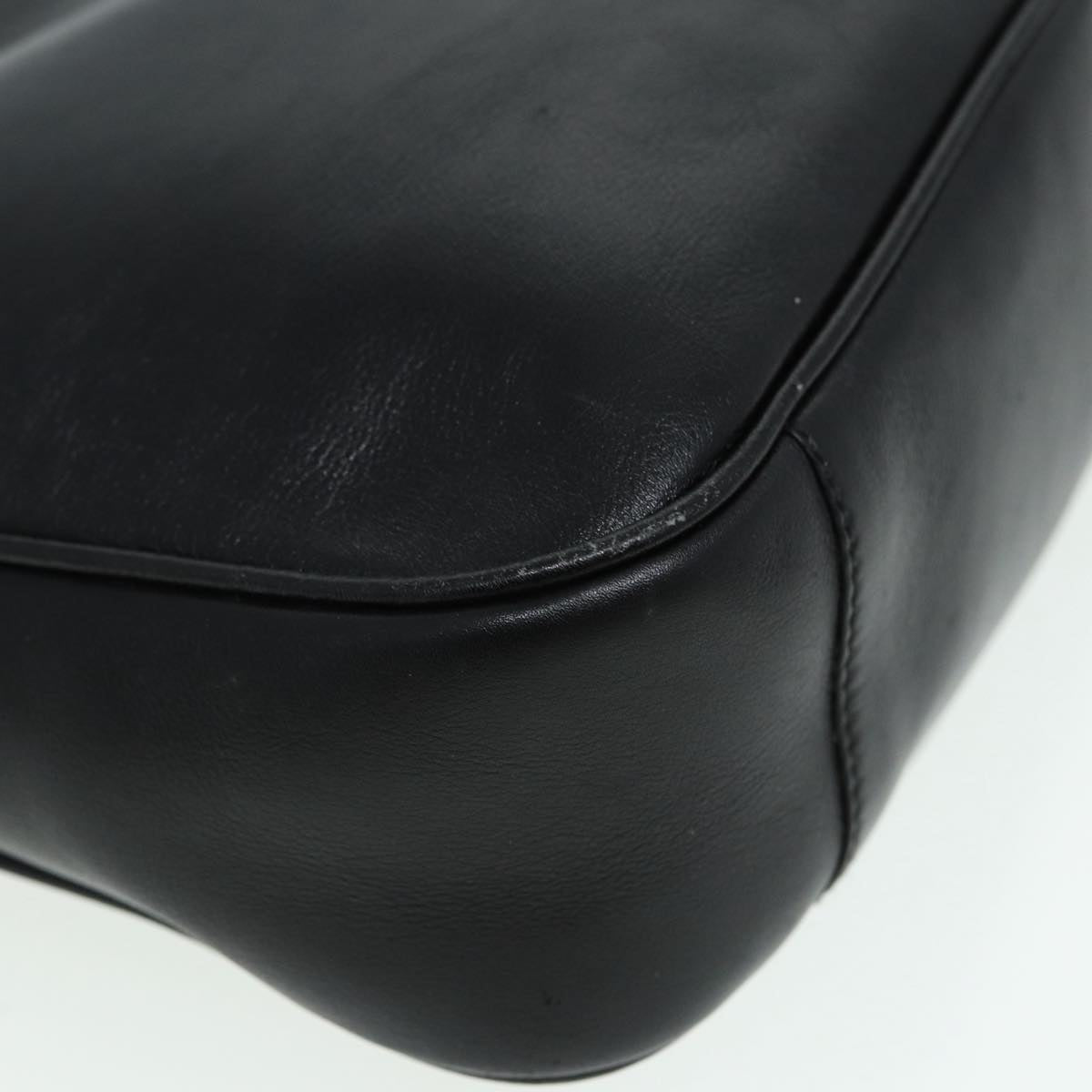 GUCCI Bamboo Shoulder Bag Leather 2way Black 84762