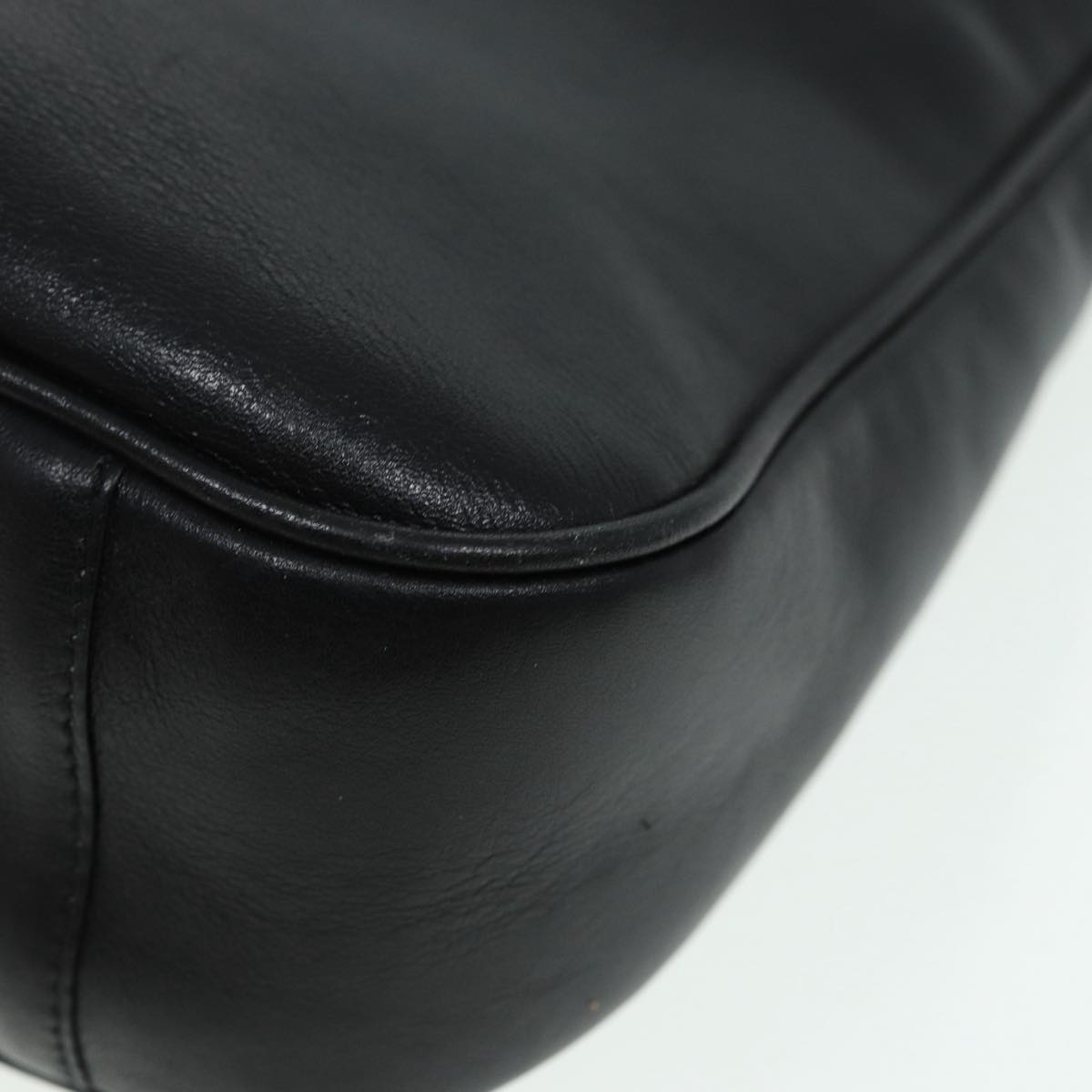GUCCI Bamboo Shoulder Bag Leather 2way Black 84762