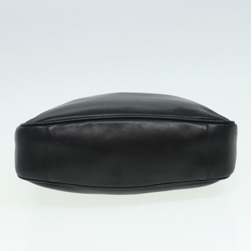 GUCCI Bamboo Shoulder Bag Leather 2way Black 84762
