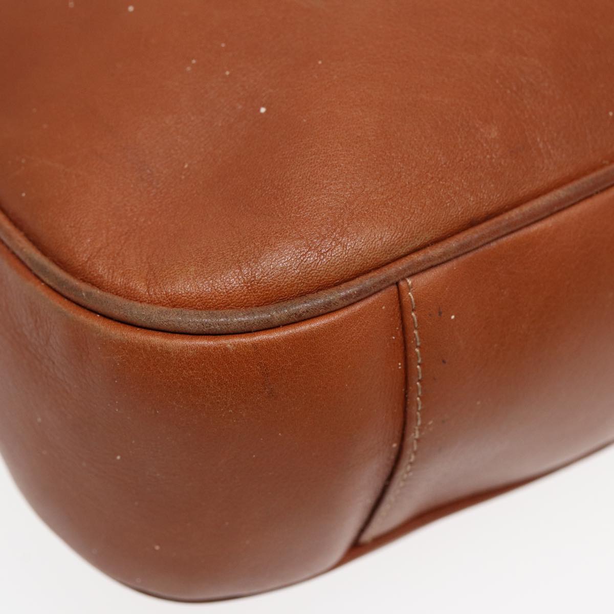 GUCCI Bamboo Shoulder Bag Leather 2way Brown 001 14 1577 84763