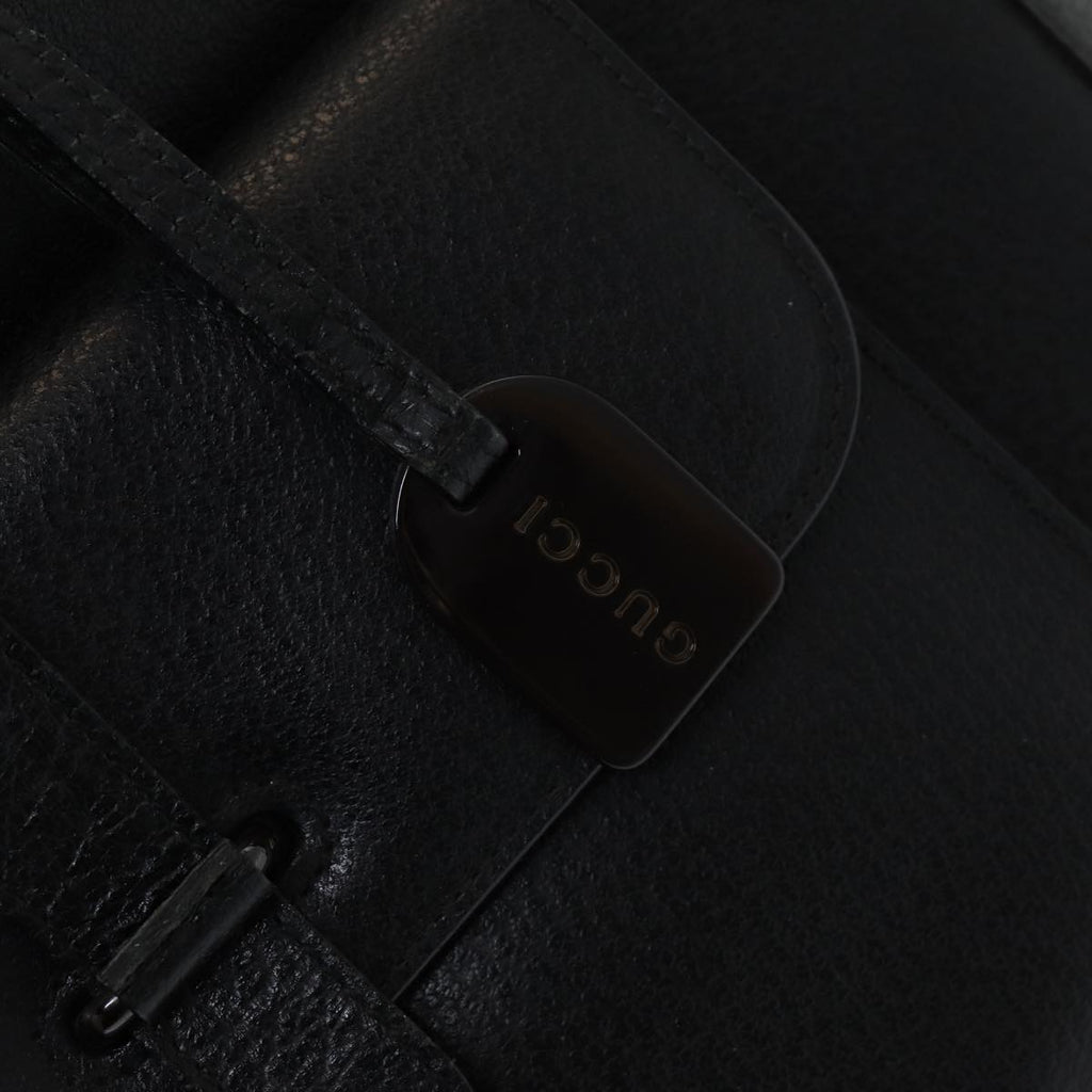 GUCCI Hand Bag Leather 2way Black 000 2058 0307 6 84764