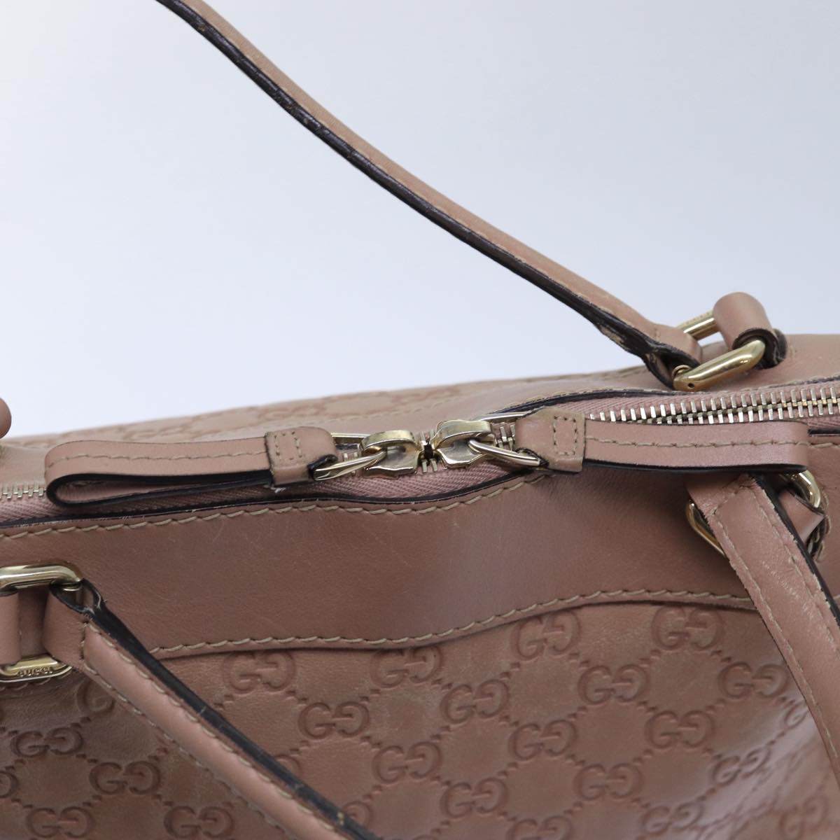 GUCCI GG Canvas Guccissima Hand Bag 2way Pink 269894 84765