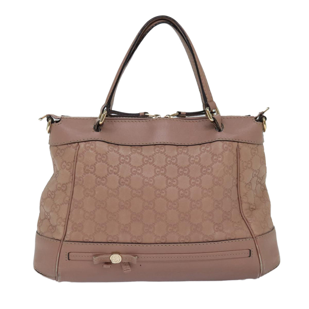 GUCCI GG Canvas Guccissima Hand Bag 2way Pink 269894 84765