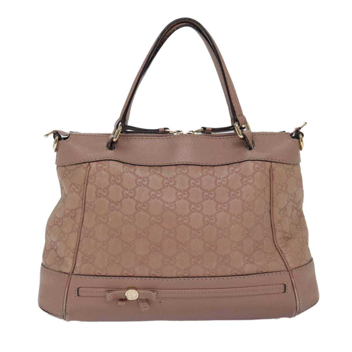 GUCCI GG Canvas Guccissima Hand Bag 2way Pink 269894 84765