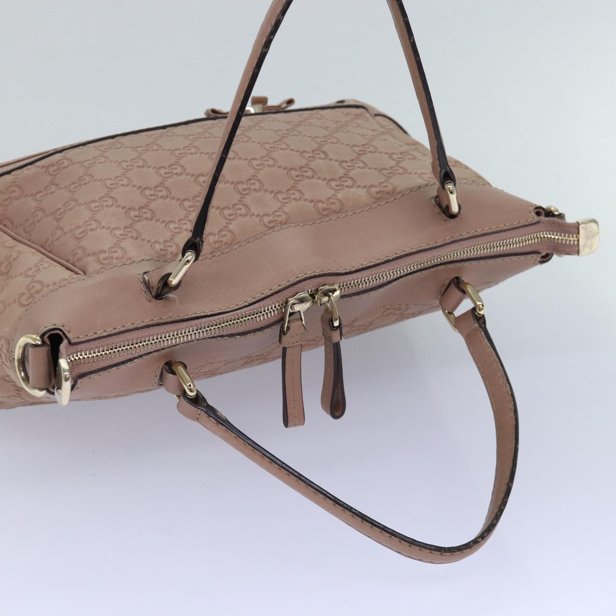 GUCCI GG Canvas Guccissima Hand Bag 2way Pink 269894 84765