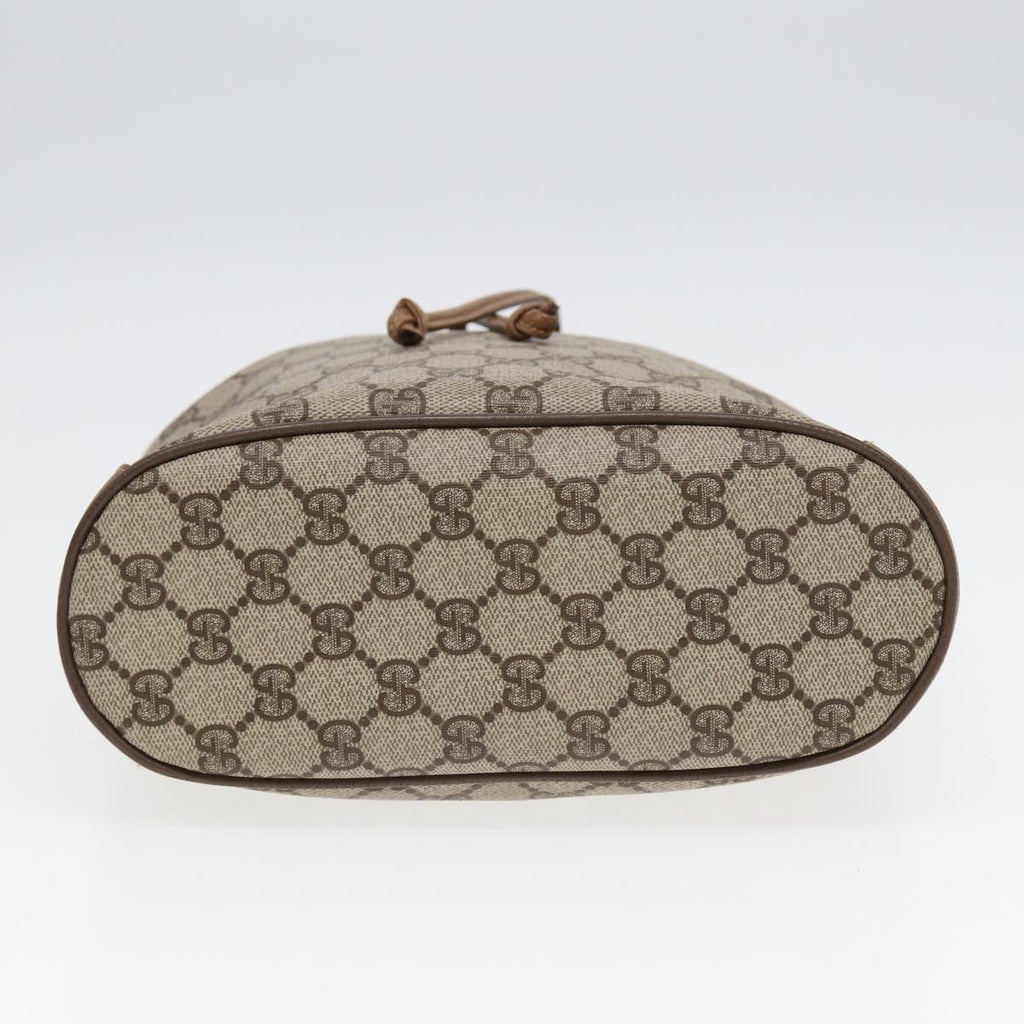 GUCCI GG Supreme Web Sherry Line Shoulder Bag PVC Beige 72 02 034 84766