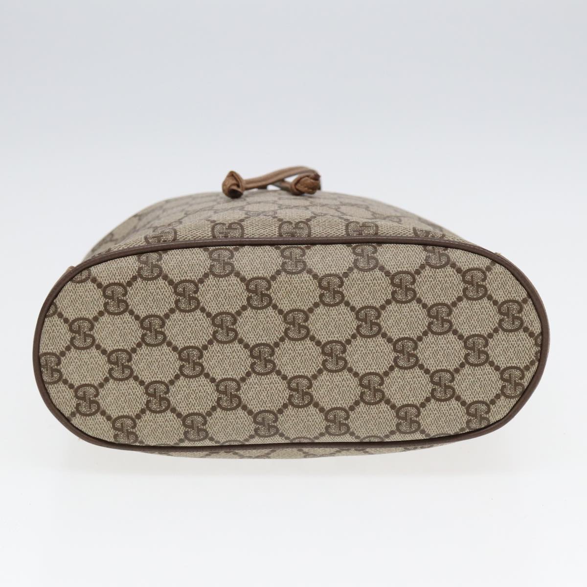 GUCCI GG Supreme Web Sherry Line Shoulder Bag PVC Beige 72 02 034 84766