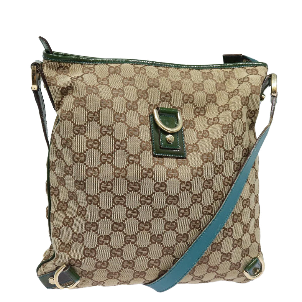 GUCCI GG Canvas Shoulder Bag Beige 131326 84767