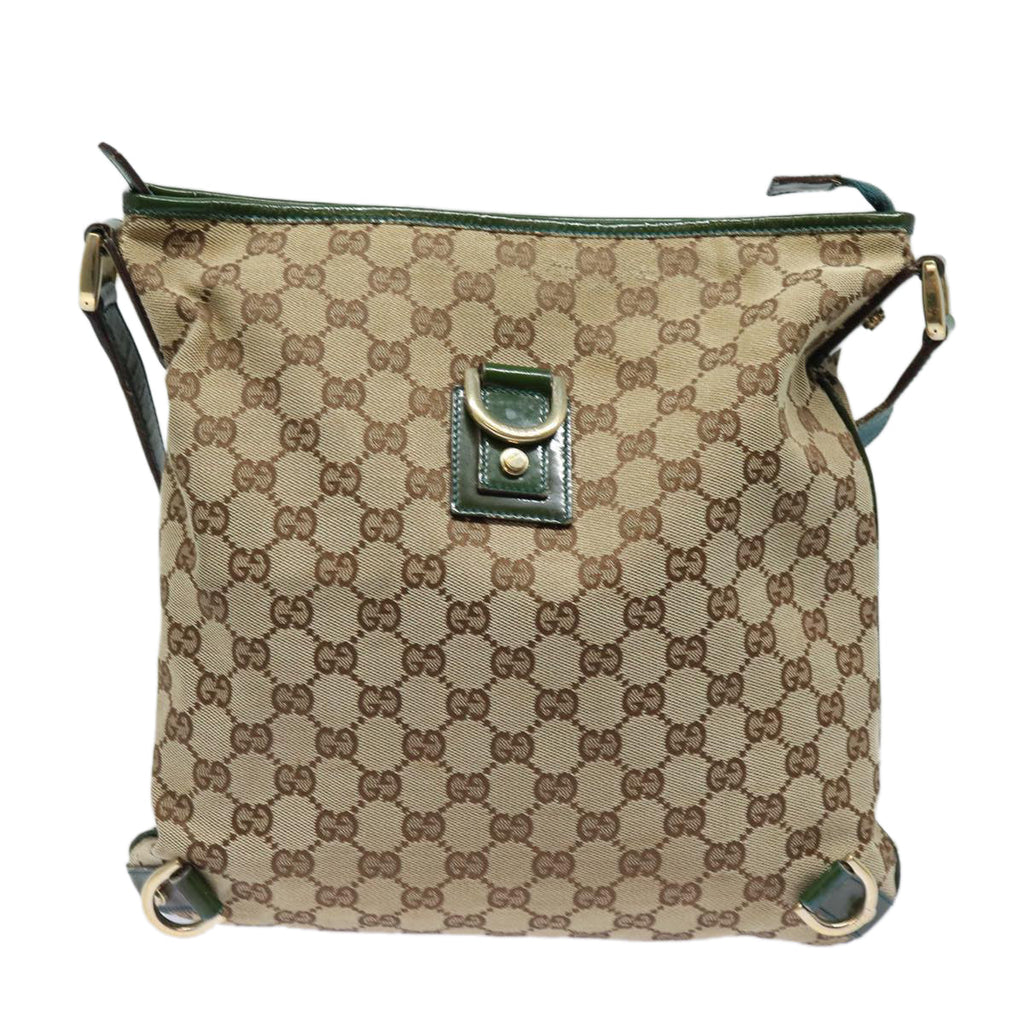 GUCCI GG Canvas Shoulder Bag Beige 131326 84767