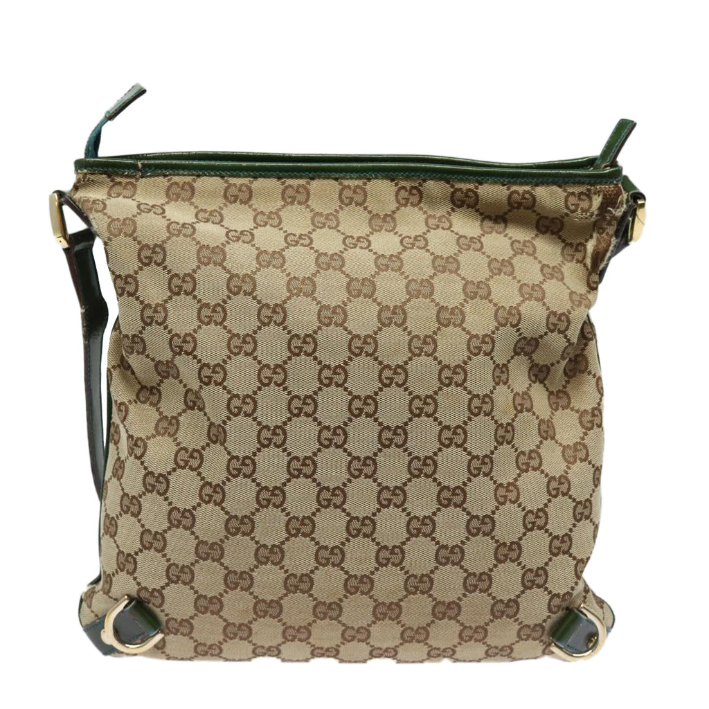 GUCCI GG Canvas Shoulder Bag Beige 131326 84767