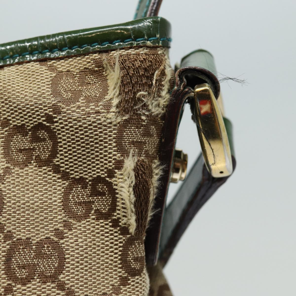 GUCCI GG Canvas Shoulder Bag Beige 131326 84767