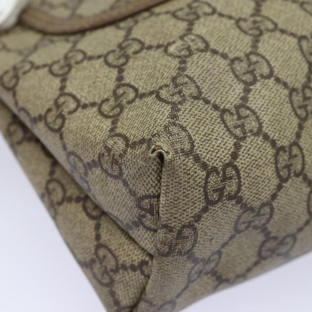GUCCI GG Supreme Web Sherry Line Tote Bag PVC Beige 002 58 6487 4023 84768