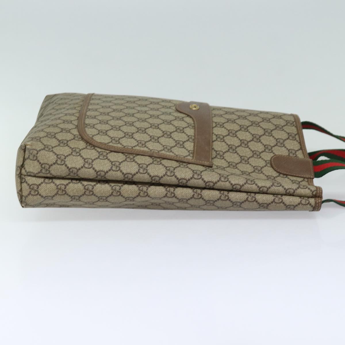 GUCCI GG Supreme Web Sherry Line Tote Bag PVC Beige 002 58 6487 4023 84768