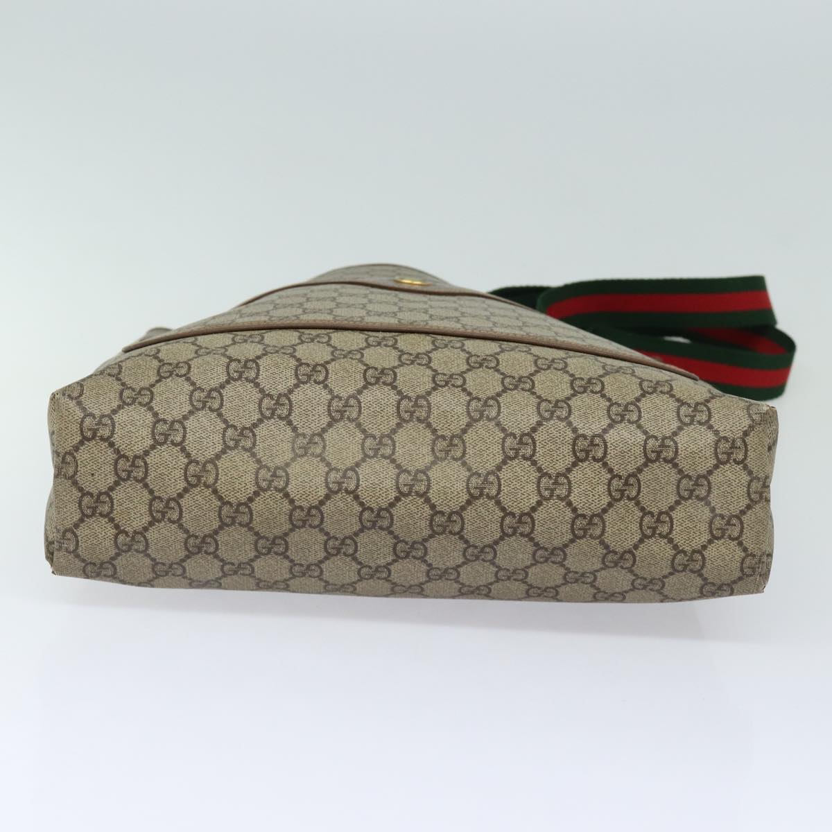 GUCCI GG Supreme Web Sherry Line Tote Bag PVC Beige 002 58 6487 4023 84768