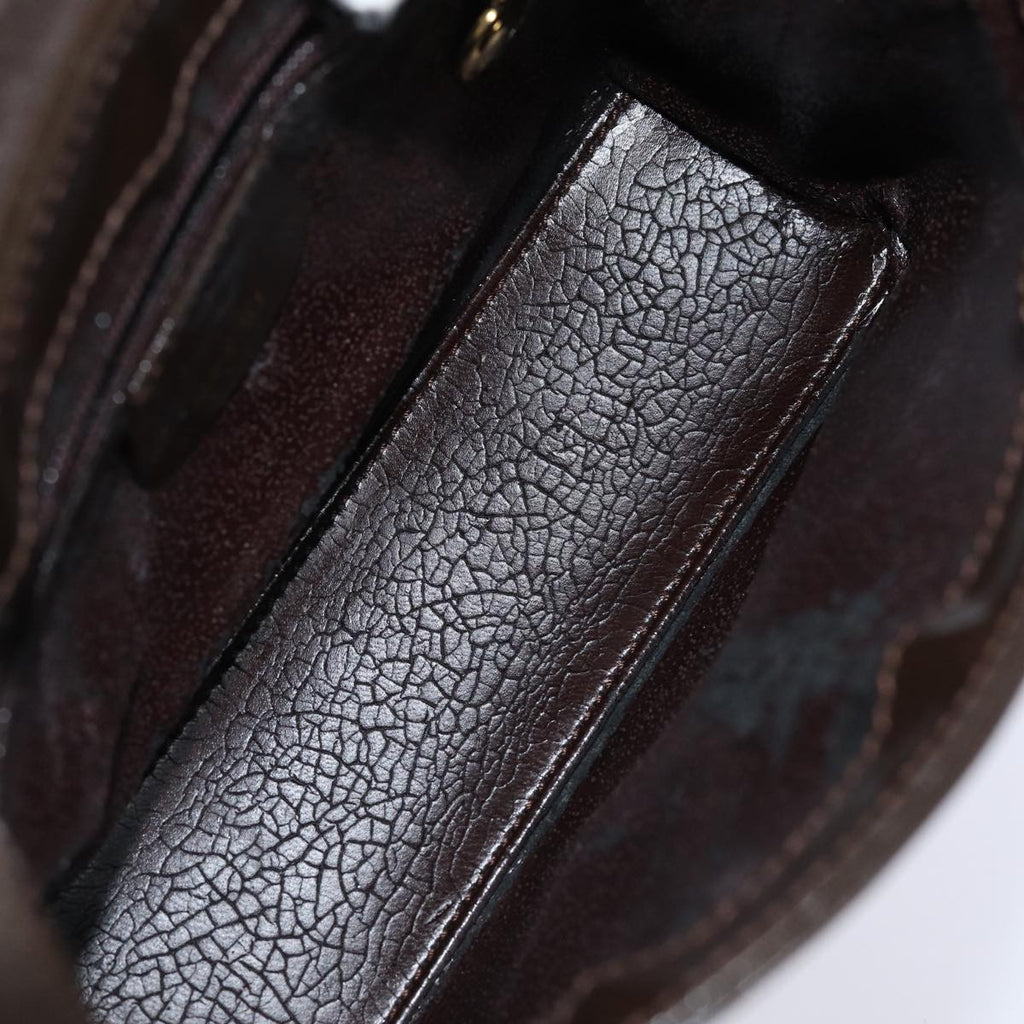 GUCCI Shoulder Bag Patent leather Brown 84811