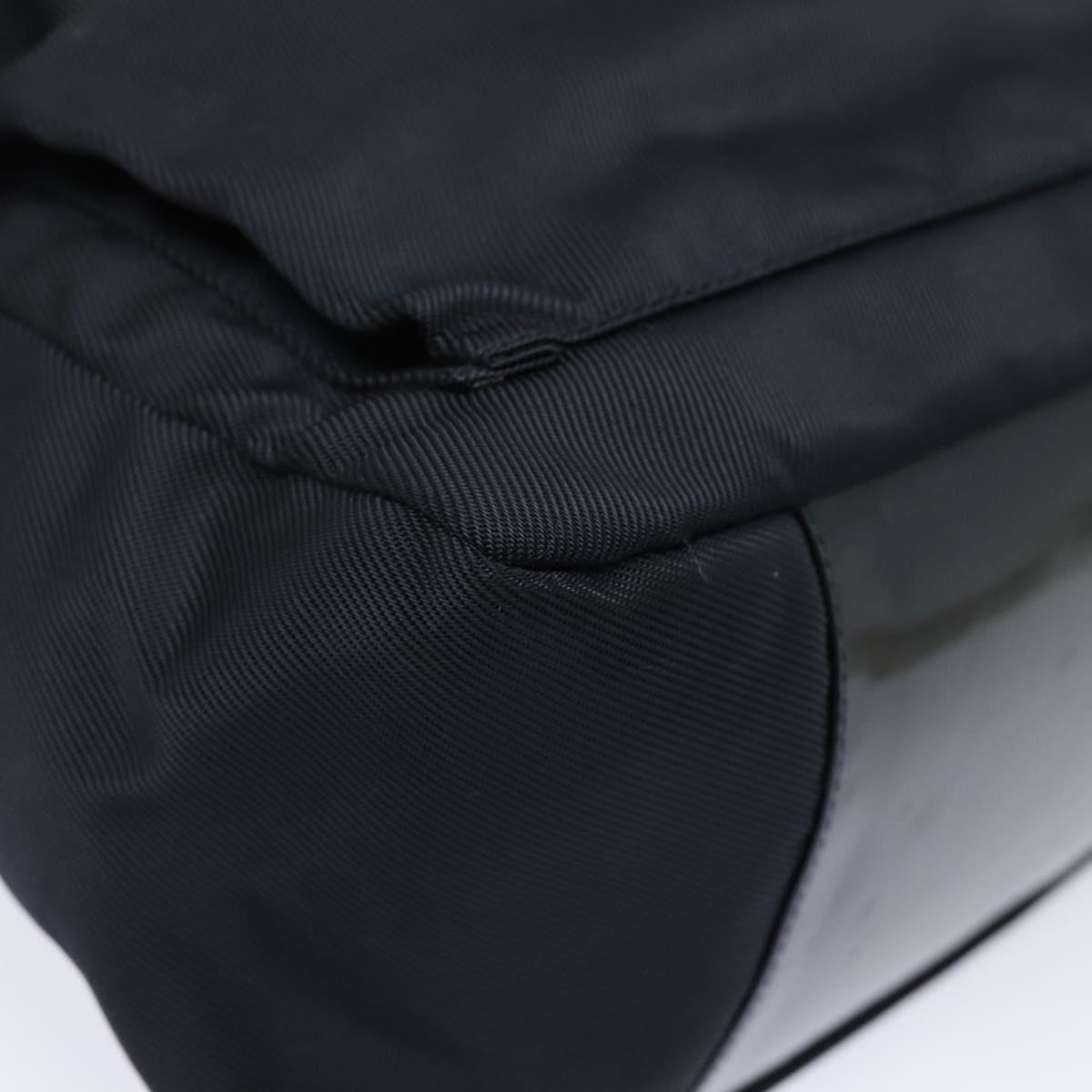 GUCCI Bamboo Hand Bag Nylon Black 000 2404 0509 84812